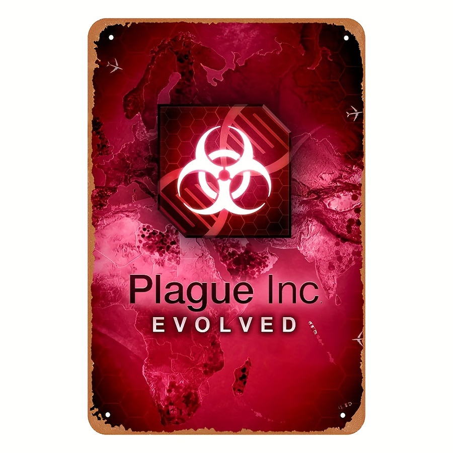 Game Retro Gaming - ヴィンテージスタイルのPlague Inc Evolvedメタルティンサイン - レトロなビデオゲーム装飾ウォールアート、自宅やギフト、装飾用 |