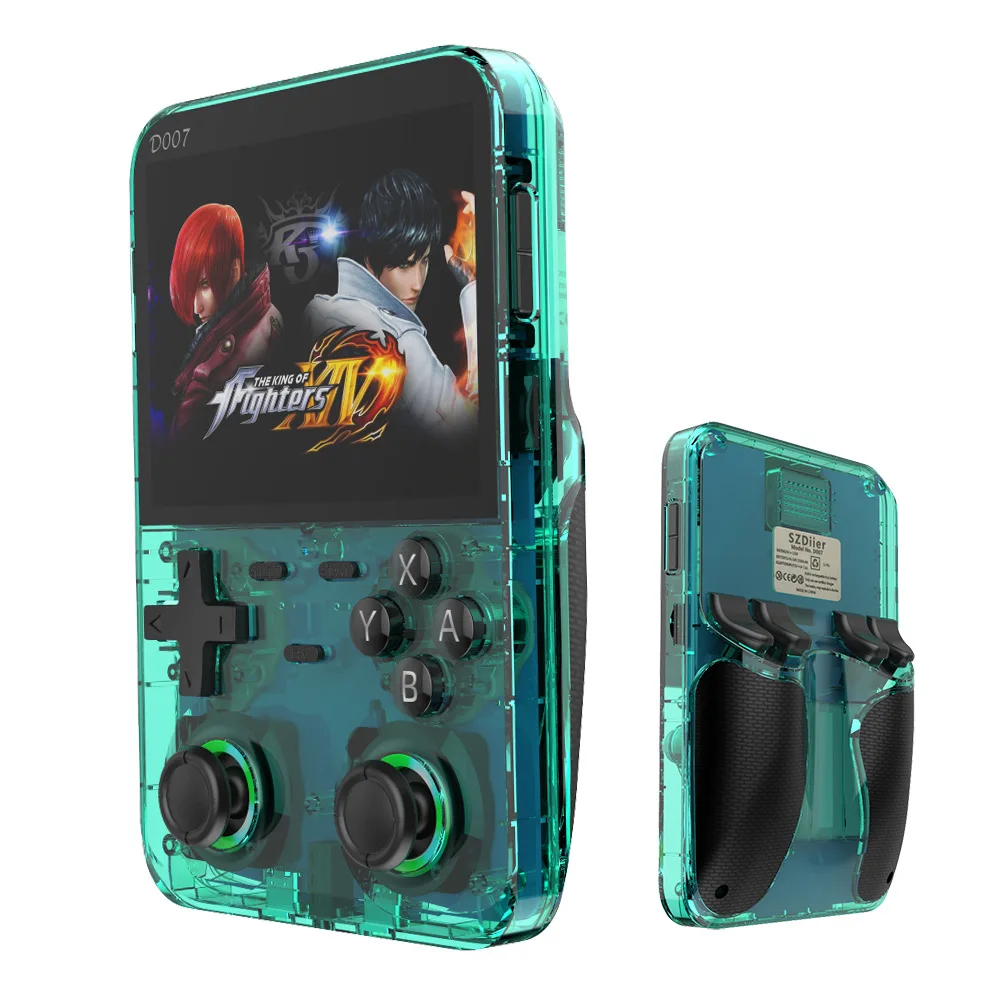 Game Retro Gaming - D007 ポータブルビデオゲームコンソール 3.5 インチ IPS スクリーンハンドヘルドゲームプレーヤーオープンソースシステム