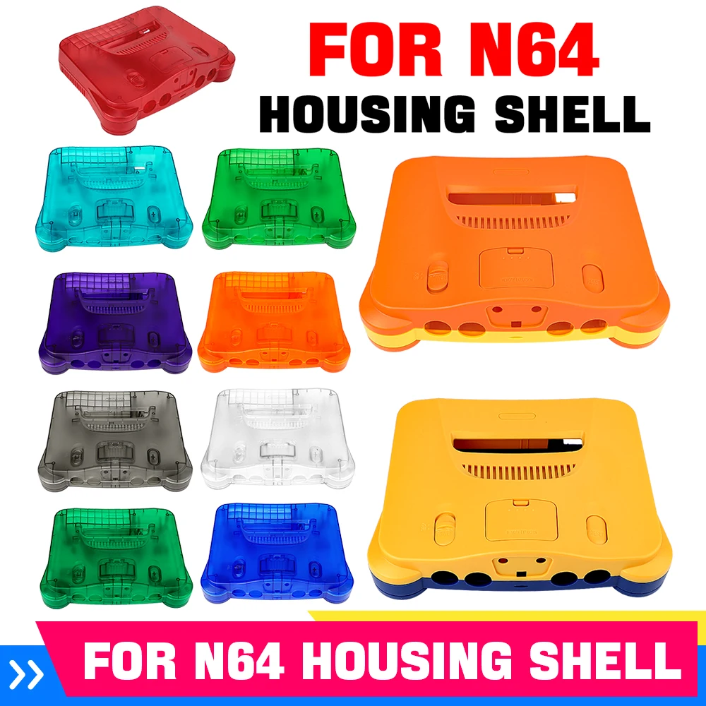 Retro Gaming Table - 11色の交換用レトロビデオゲームコンソールハウジングシェルカバーケース（N64ゲームコンソールアクセサリー用）