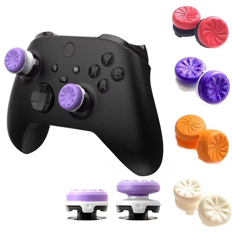 Controller Extension Cord - 2個入り ビデオゲーム用シリコン製コントローラーサムグリップカバー PS4/5用 ジョイスティックブースター ロッカースティックエクステンダーキャップ ゲームパッドアクセサリー