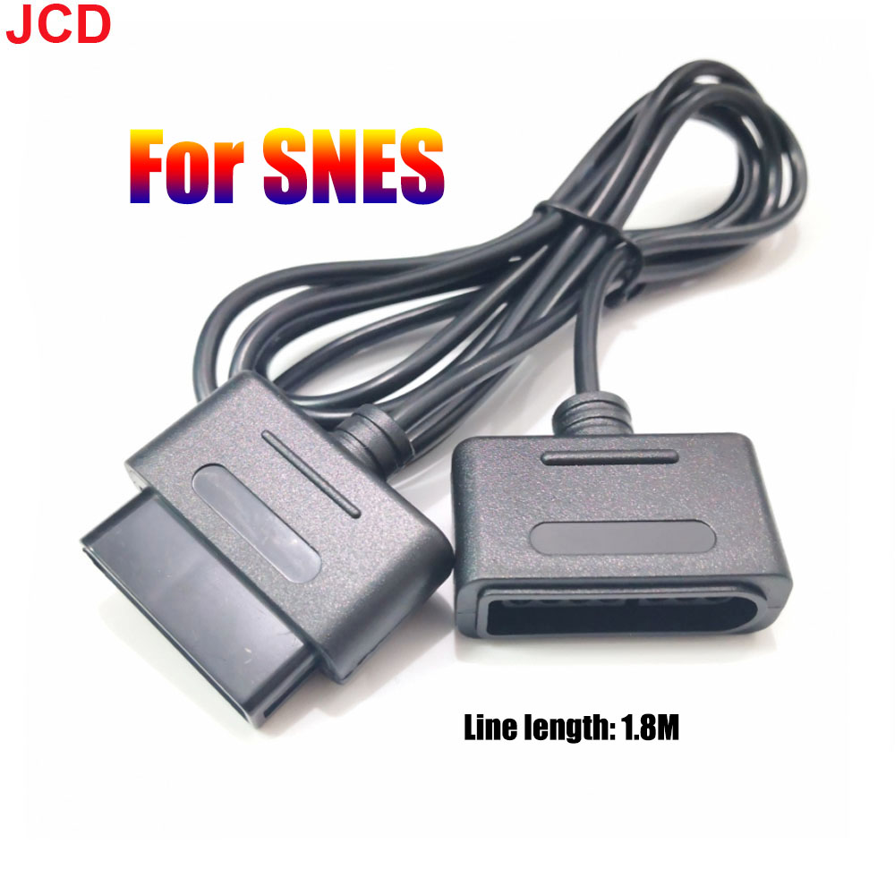 Controller Extension Cord - JCD 1 個 1.8 メートルゲームコントローラ延長ケーブルデータコードスーパーファミコンコントローラ延長ケーブルスーパースーパーファミコンコントローラ