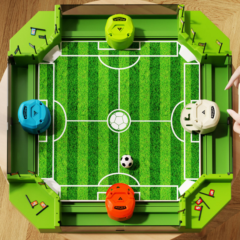 Retro Gaming Table - 4人対戦リモコン式テーブルサッカーマシン レトロ対戦型ゲーム 家族の集まりに最適なインタラクティブスポーツゲーム