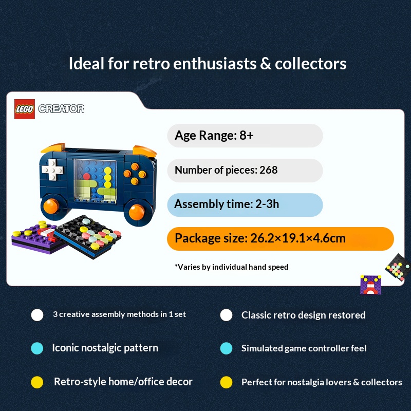 レゴ クリエイター 3in1 ビルディングブロック LG-3 - Retro Gaming Table のレビューと価格