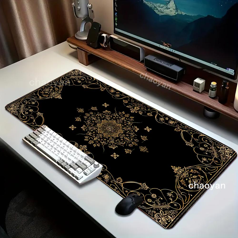 新しい黒ペルシャ絨毯神秘的なレトロマウスパッド Pc ゲーマ - Retro Gaming Table のレビューと価格