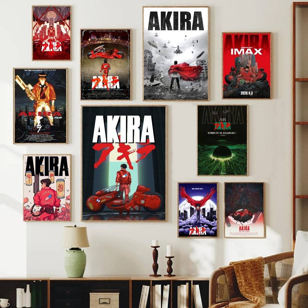アキラアニメ紙ポスターレトロサイバーパンクカネダバイクキャラ - Retro Gaming Wallpaper のレビューと価格
