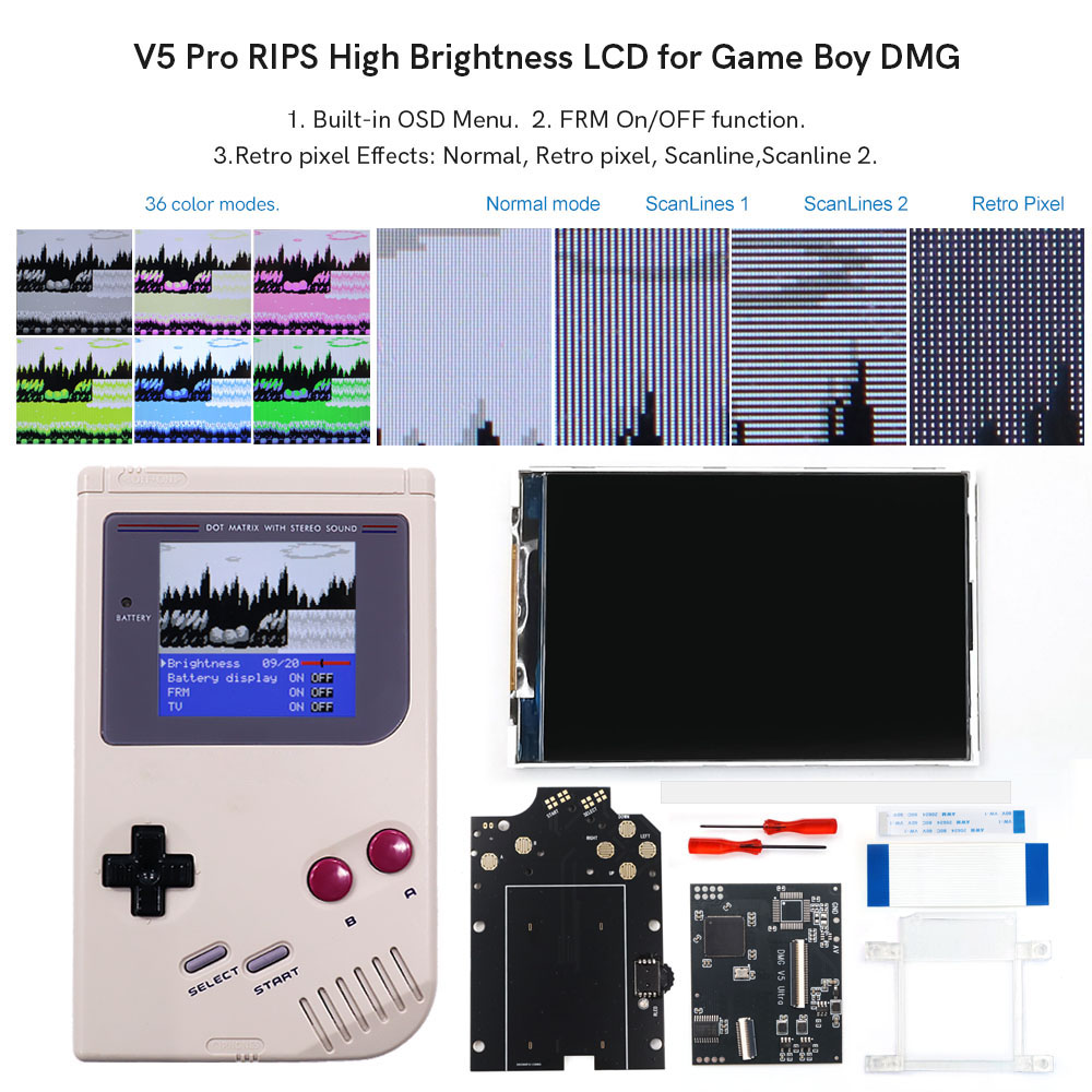 HISPEEDIDO For GB Dmg V5 Pro 3 - Retro Gaming Gameboy のレビューと価格