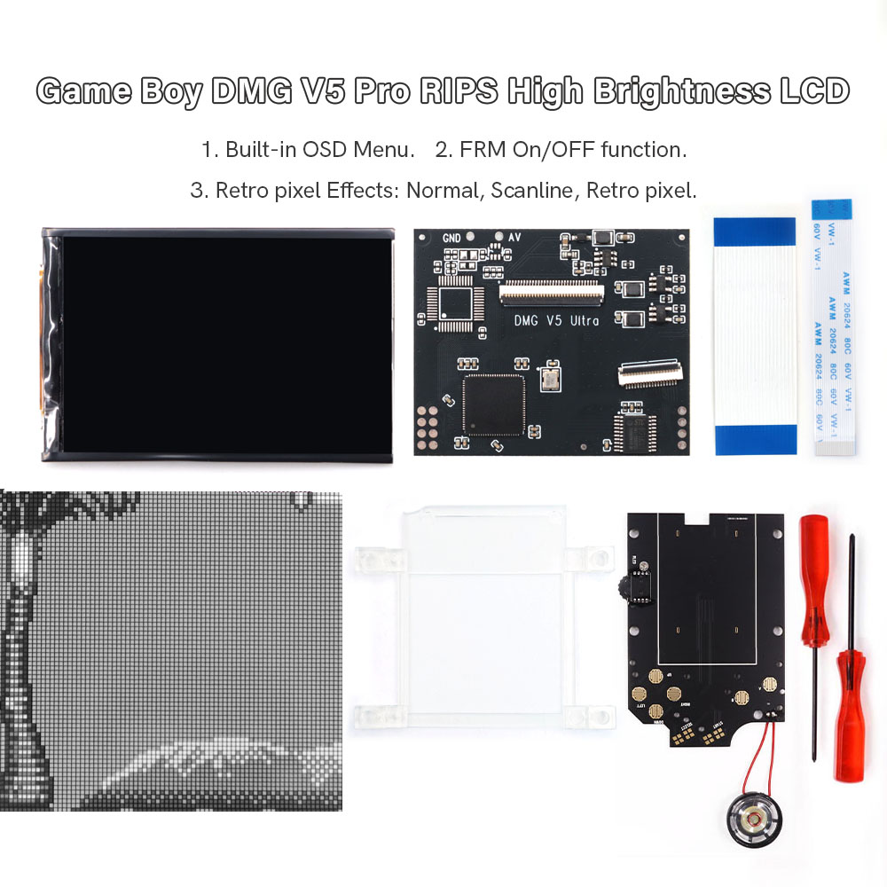 HISPEEDIDO For GB Dmg V5 Pro 3 - Retro Gaming Gameboy のレビューと価格