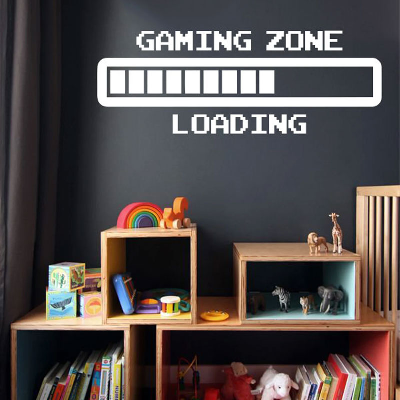 レトロなゲームゾーンの壁のステッカー,ビニールゲーマーデカー - Retro Gaming Wallpaper のレビューと価格